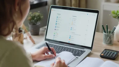 Comparison flowchart of auto-tracking vs manual tracking for budget workflows, showing pros and cons.