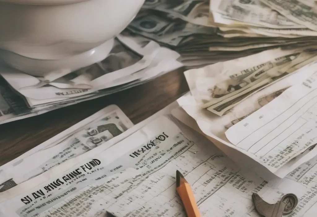 Creative sinking fund names on colorful labeled jars for vacation, car repairs, and holiday savings