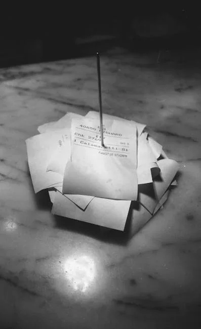 Receipts And Cash Sorted Into Labeled Envelopes For Filing