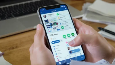 Smartphone showing a messy budget app category list next to a clean, organized one.