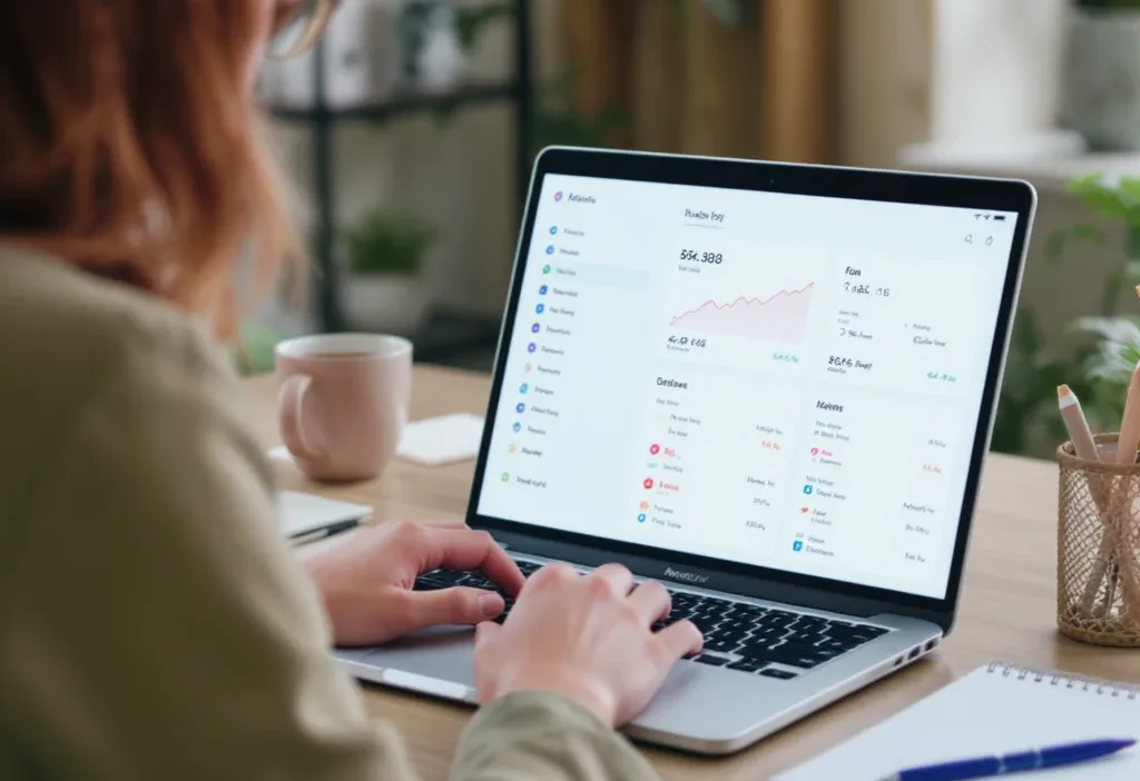 Dashboard showing automated budget tracking and alert setup for personal finance management