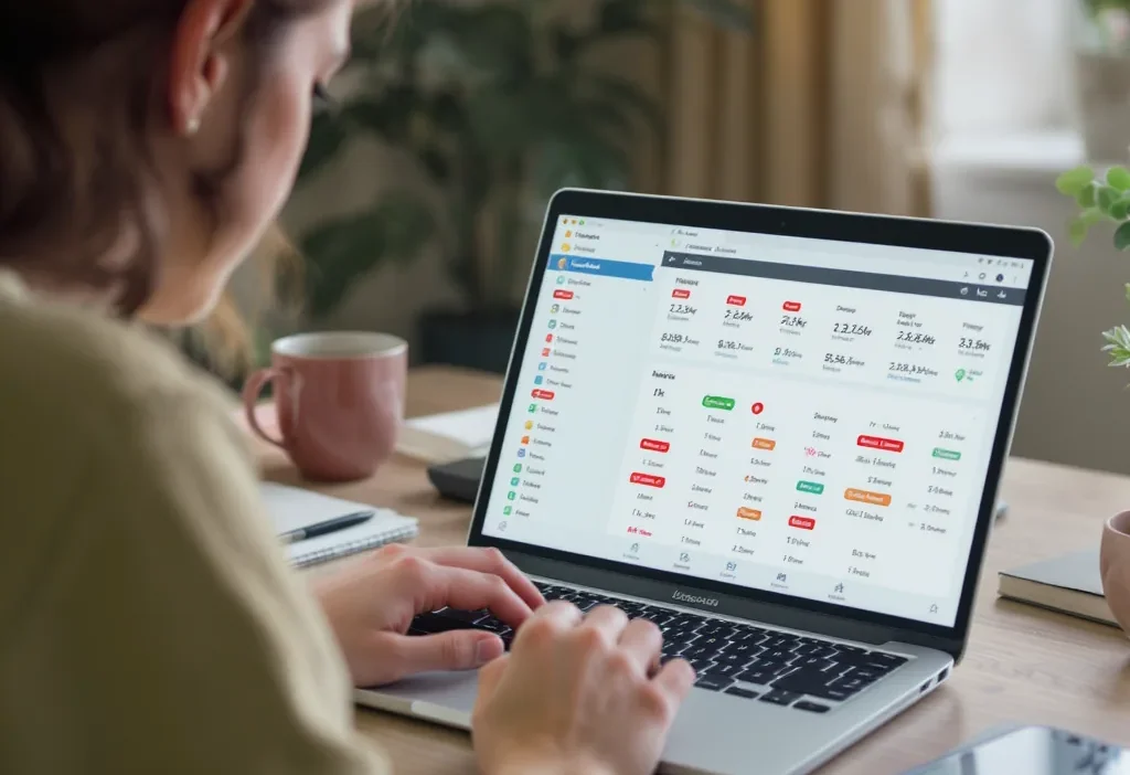 Illustration showing auto-categorized expenses going wrong with a magnifying glass highlighting errors and quick fixes